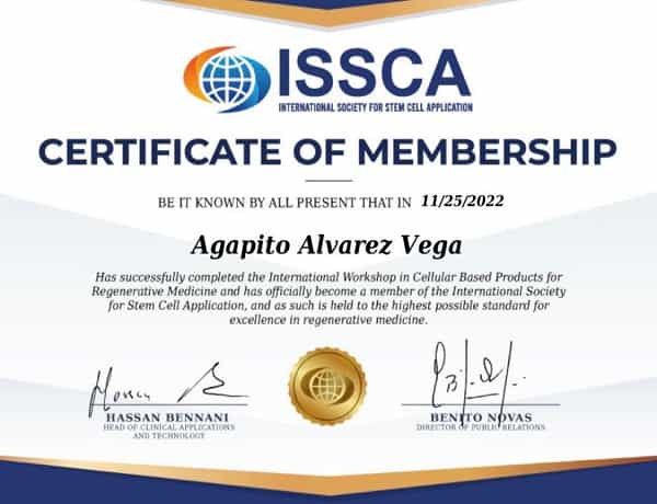 ISSCA Certificate Received by ICONIC Medical Aesthetic