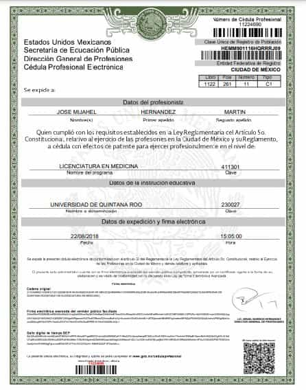 Ibogaine Cancun Certificate