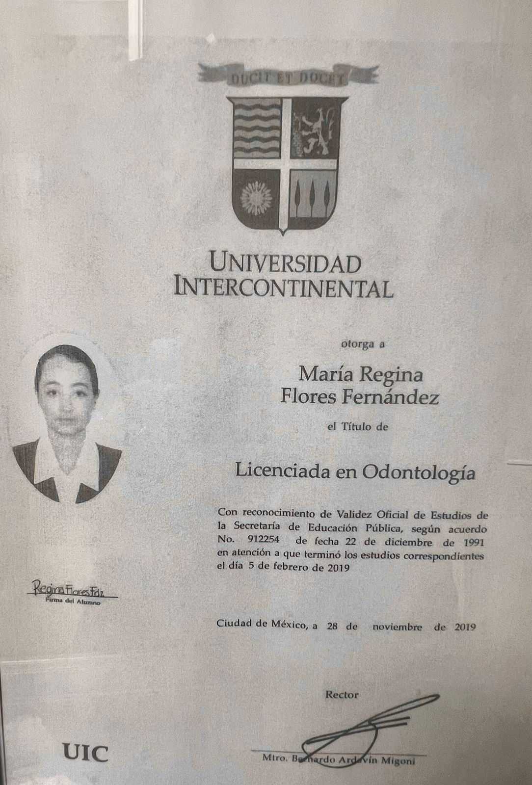 Certificado del Proyecto Dental México