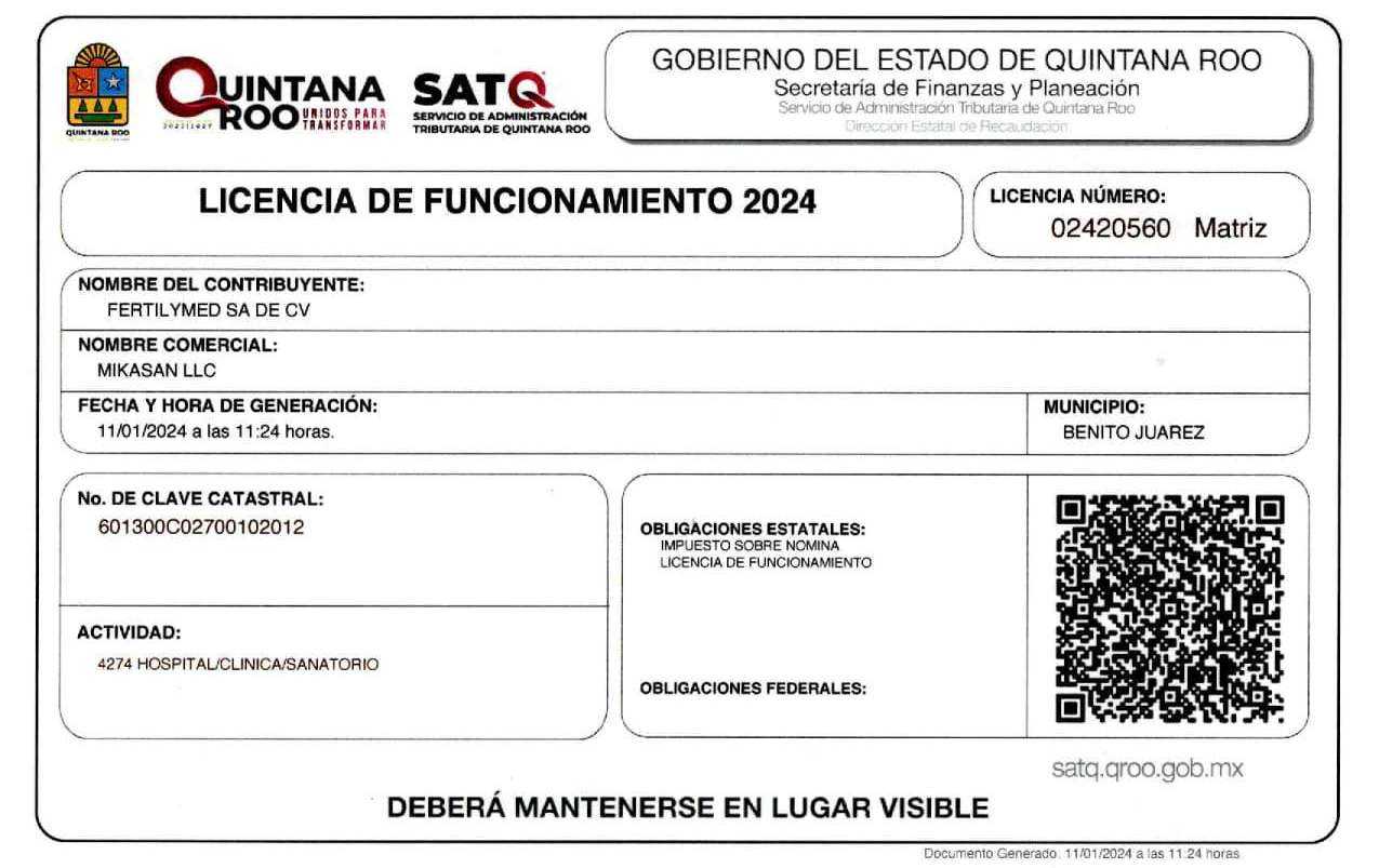 Operating License 2024