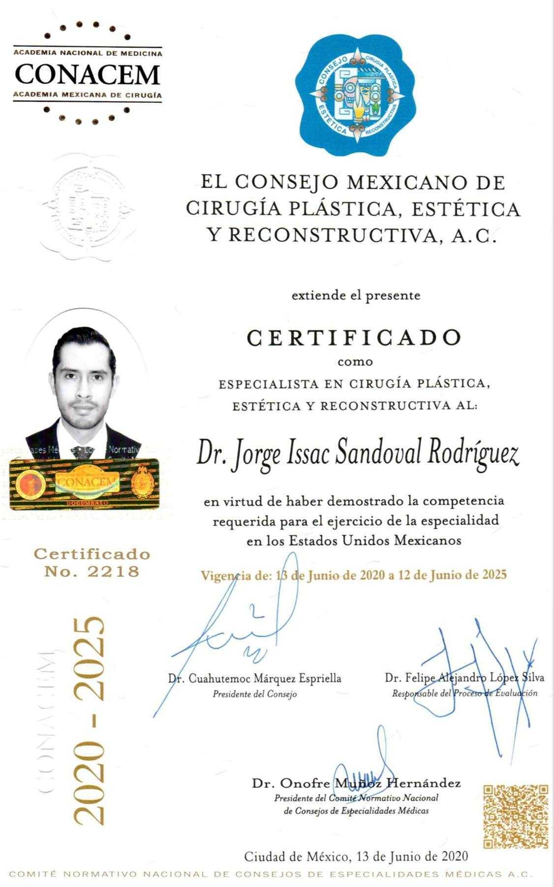 Certificado CONACEM