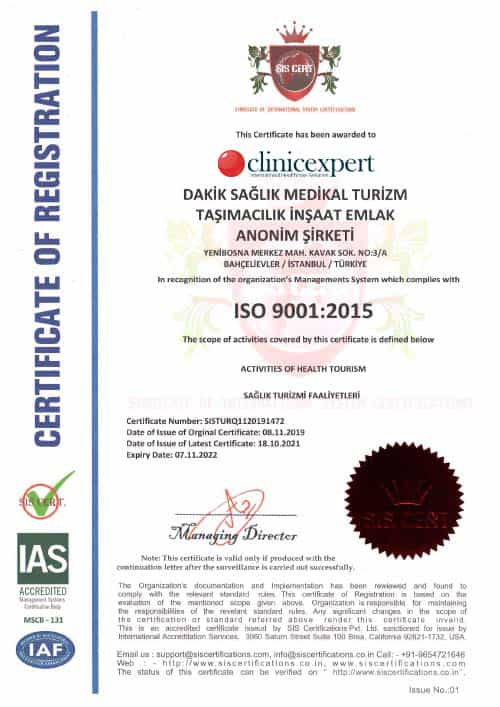 ClinicExpert Certificate OF Registration