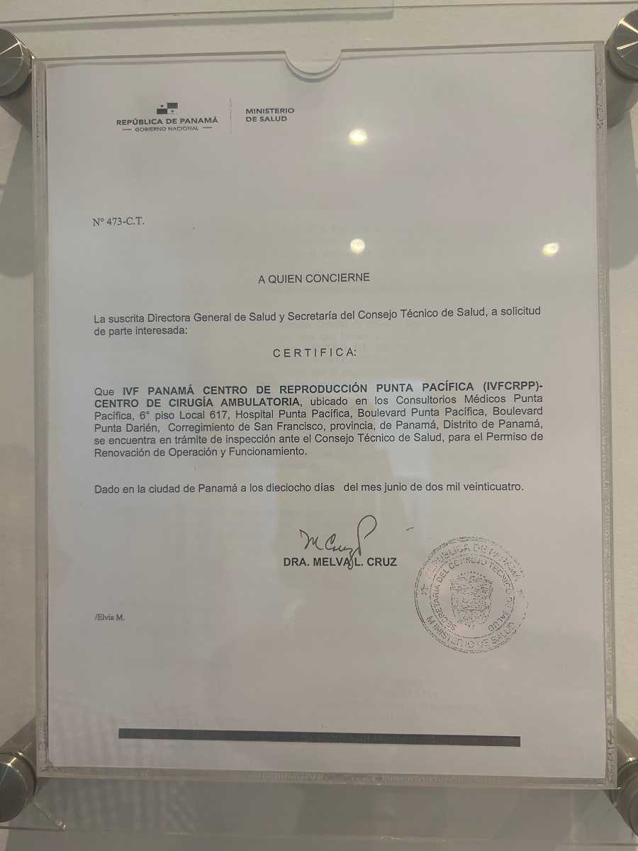 Certificado de Fertilidad de Panamá