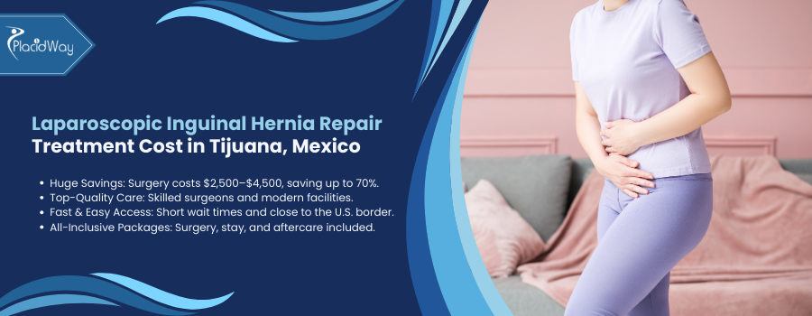 Average Price of Laparoscopic Inguinal Hernia Repair Treatment in Tijuana, Mexico